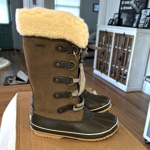 BearPaw Denali waterproof brown snow boot